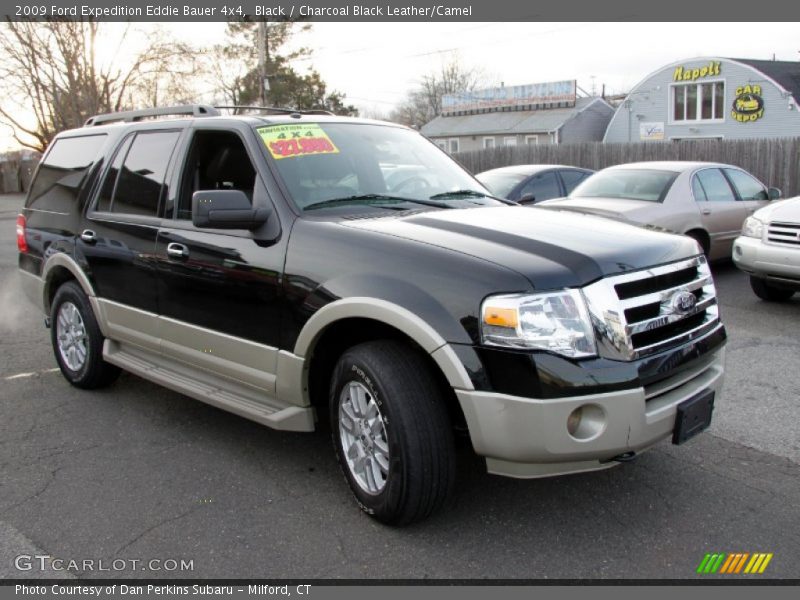 Black / Charcoal Black Leather/Camel 2009 Ford Expedition Eddie Bauer 4x4