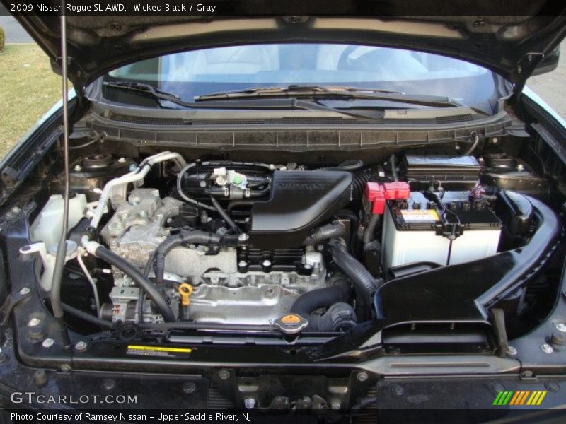 Wicked Black / Gray 2009 Nissan Rogue SL AWD