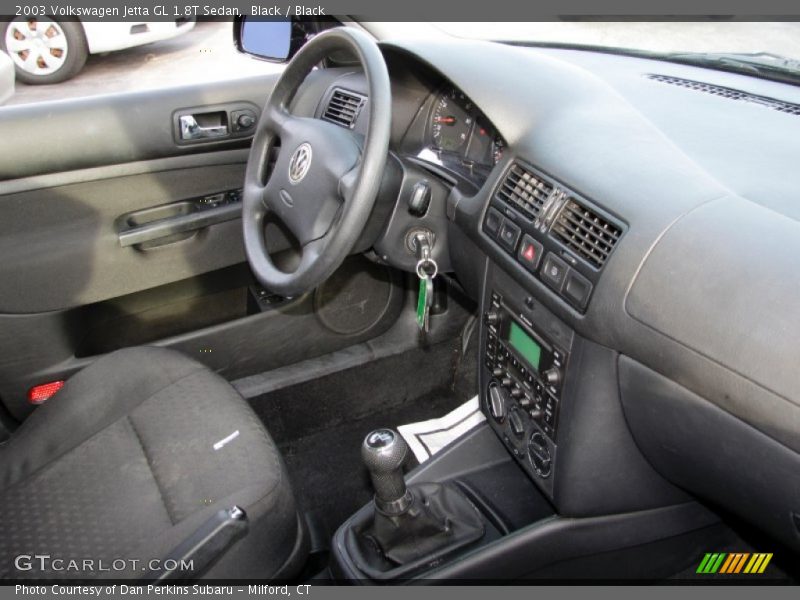 Black / Black 2003 Volkswagen Jetta GL 1.8T Sedan