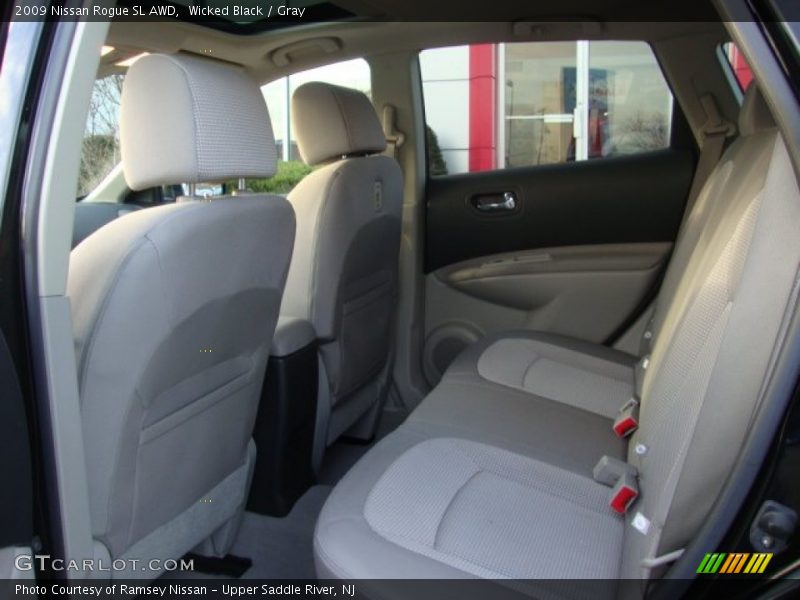 Wicked Black / Gray 2009 Nissan Rogue SL AWD