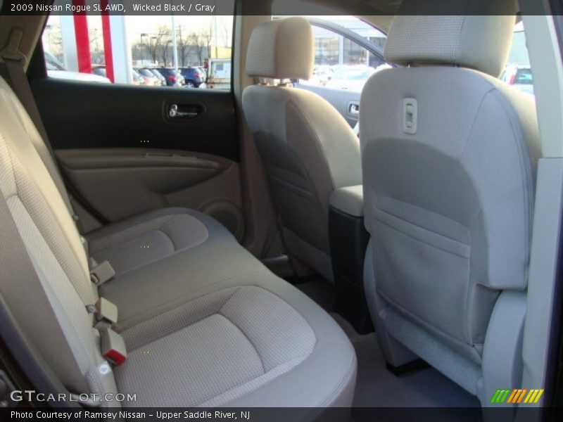 Wicked Black / Gray 2009 Nissan Rogue SL AWD