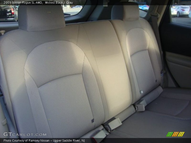 Wicked Black / Gray 2009 Nissan Rogue SL AWD