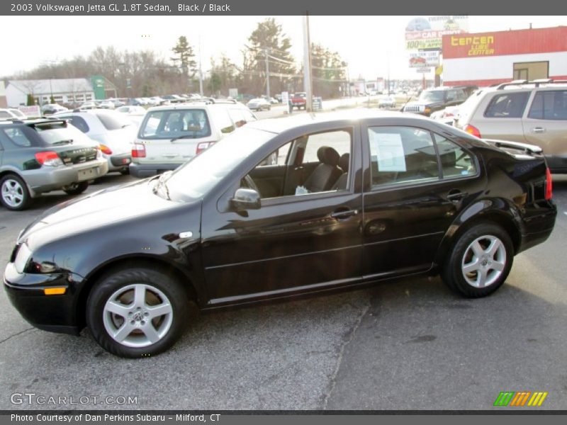 Black / Black 2003 Volkswagen Jetta GL 1.8T Sedan