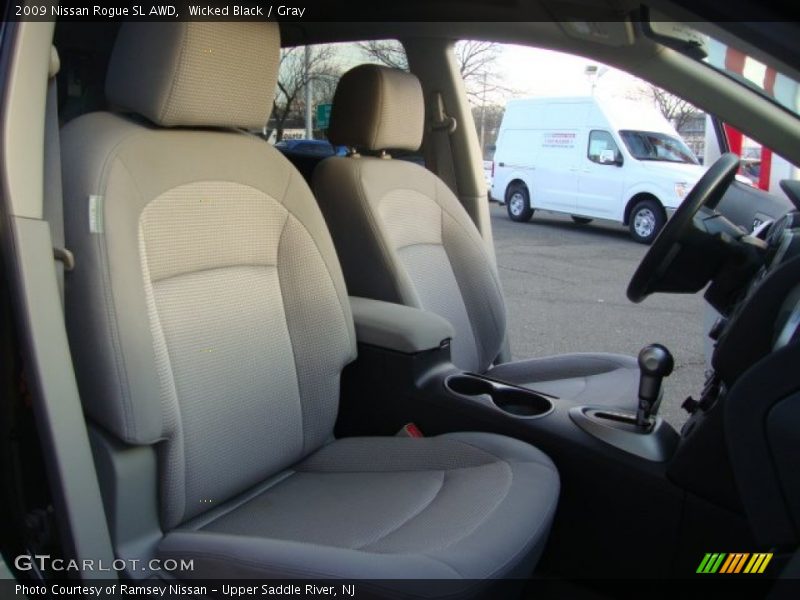 Wicked Black / Gray 2009 Nissan Rogue SL AWD