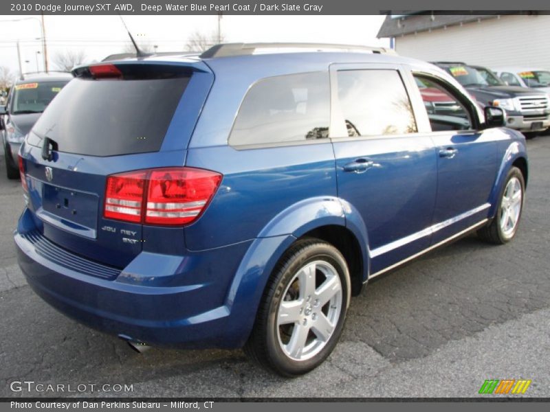 Deep Water Blue Pearl Coat / Dark Slate Gray 2010 Dodge Journey SXT AWD