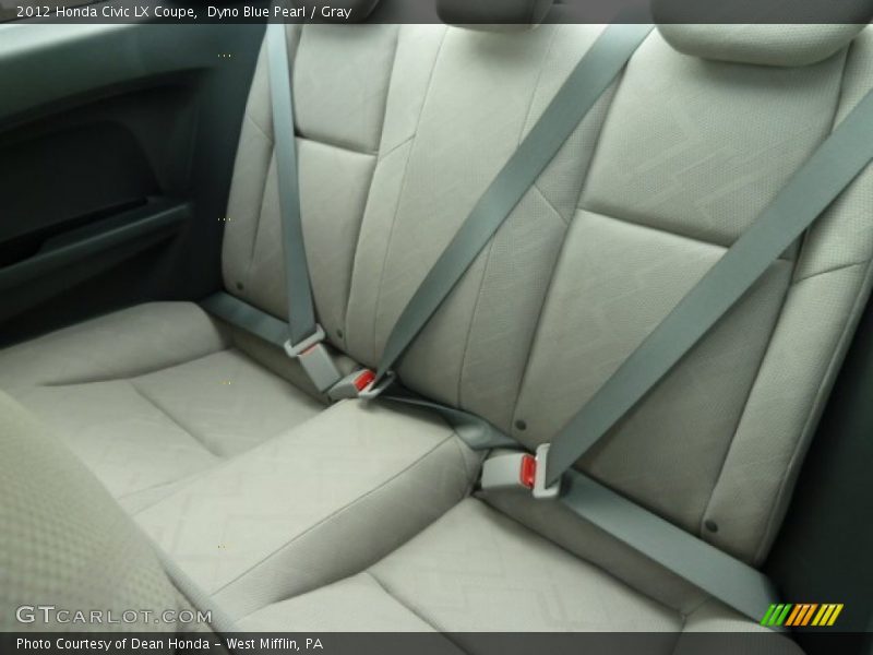 Dyno Blue Pearl / Gray 2012 Honda Civic LX Coupe