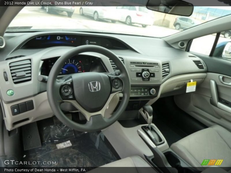 2012 Civic LX Coupe Gray Interior