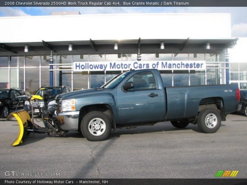 Blue Granite Metallic / Dark Titanium 2008 Chevrolet Silverado 2500HD Work Truck Regular Cab 4x4