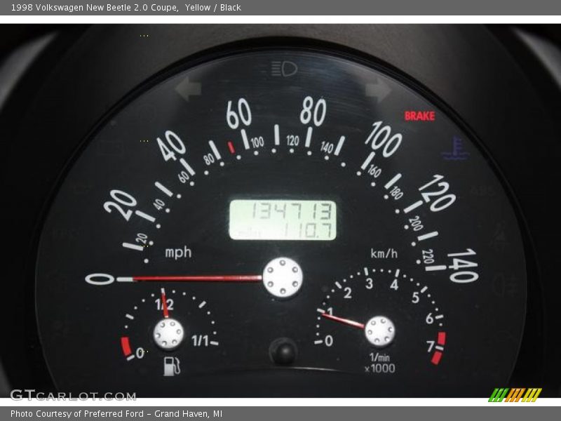  1998 New Beetle 2.0 Coupe 2.0 Coupe Gauges