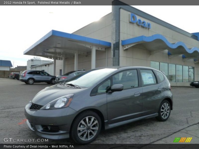 Polished Metal Metallic / Black 2012 Honda Fit Sport