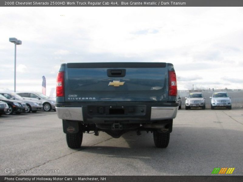 Blue Granite Metallic / Dark Titanium 2008 Chevrolet Silverado 2500HD Work Truck Regular Cab 4x4