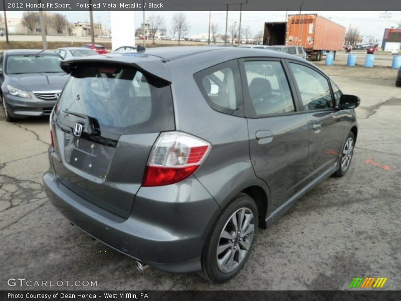 Polished Metal Metallic / Black 2012 Honda Fit Sport