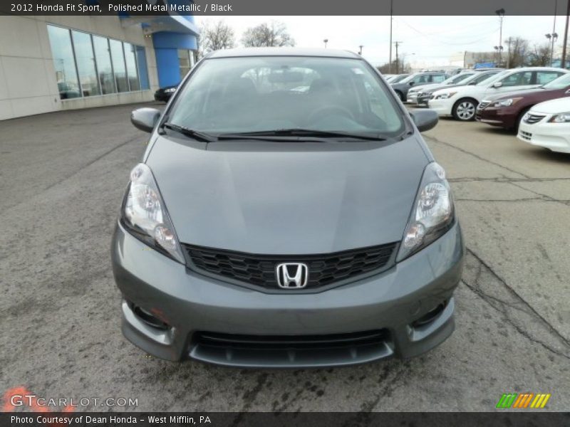 Polished Metal Metallic / Black 2012 Honda Fit Sport