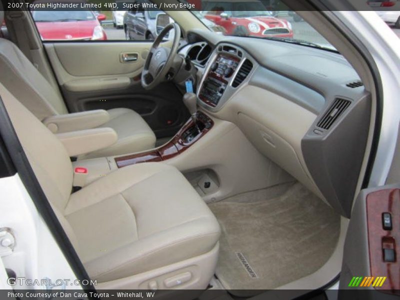 Super White / Ivory Beige 2007 Toyota Highlander Limited 4WD
