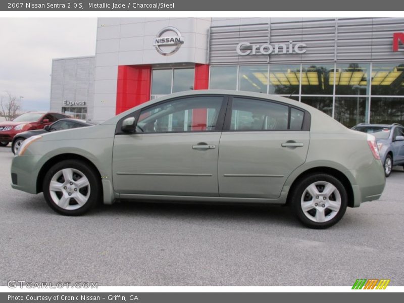 Metallic Jade / Charcoal/Steel 2007 Nissan Sentra 2.0 S