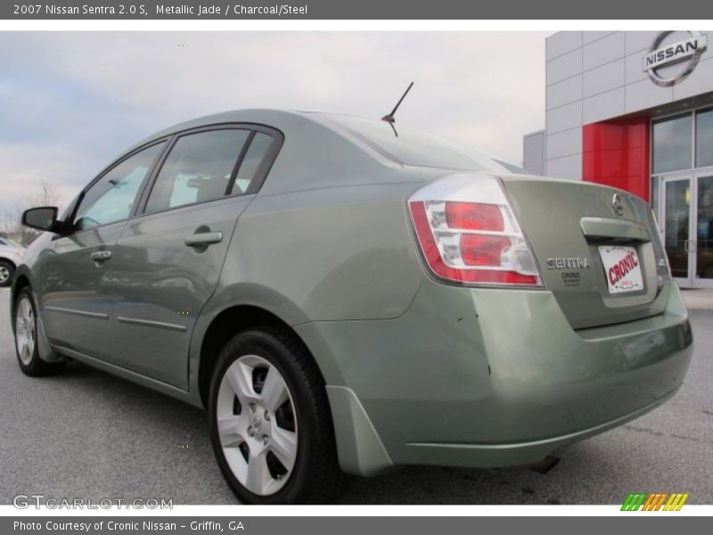 Metallic Jade / Charcoal/Steel 2007 Nissan Sentra 2.0 S