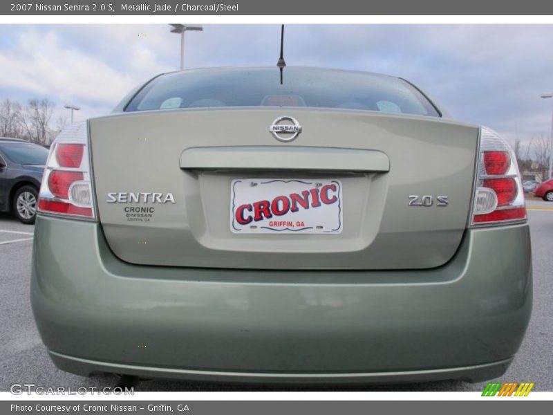Metallic Jade / Charcoal/Steel 2007 Nissan Sentra 2.0 S