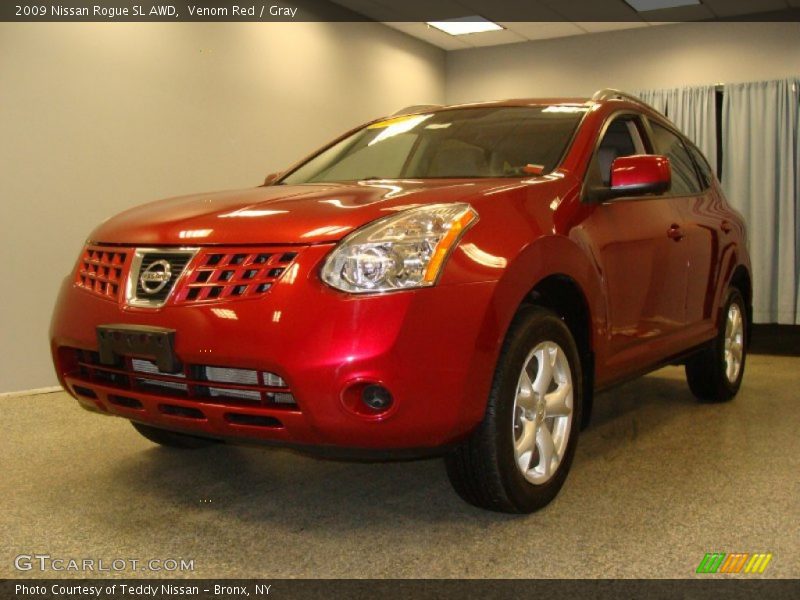 Venom Red / Gray 2009 Nissan Rogue SL AWD