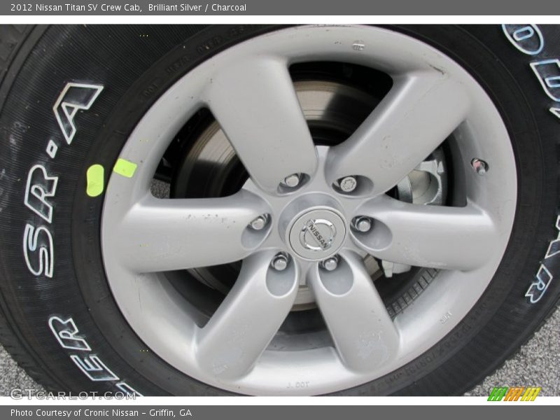Brilliant Silver / Charcoal 2012 Nissan Titan SV Crew Cab