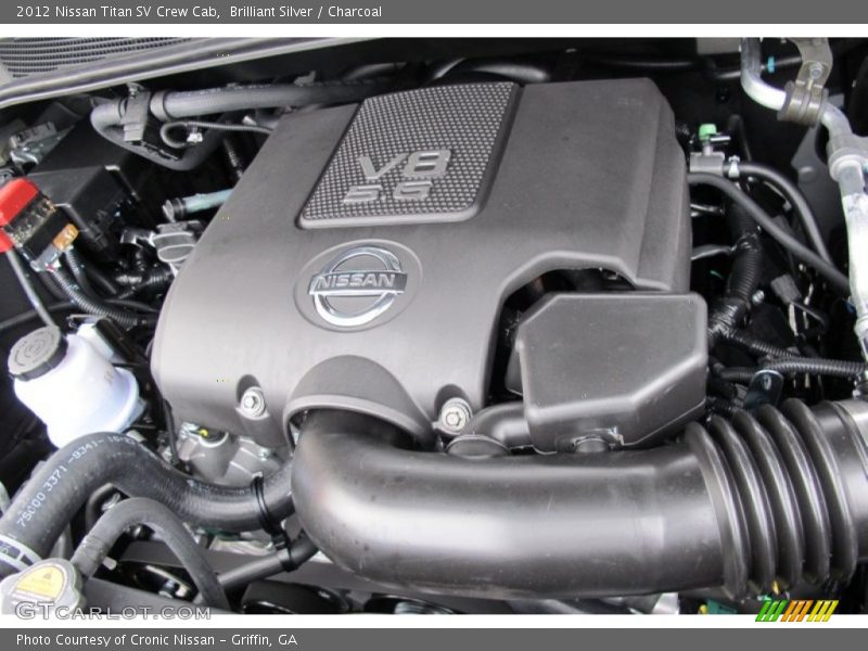 Brilliant Silver / Charcoal 2012 Nissan Titan SV Crew Cab