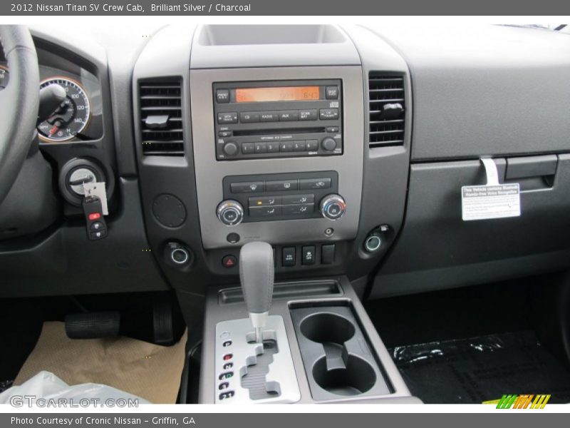 Brilliant Silver / Charcoal 2012 Nissan Titan SV Crew Cab
