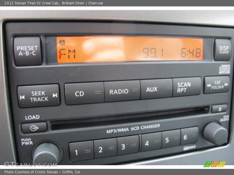 Brilliant Silver / Charcoal 2012 Nissan Titan SV Crew Cab