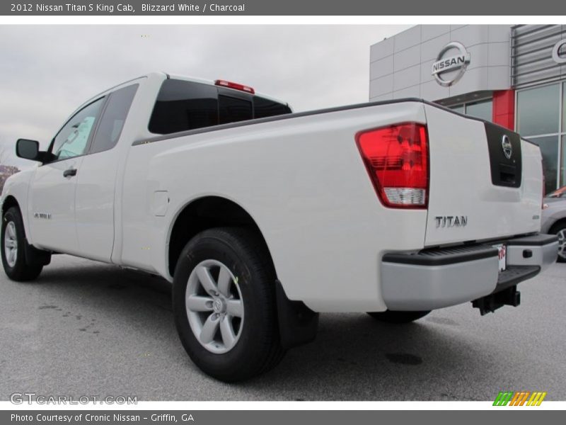 Blizzard White / Charcoal 2012 Nissan Titan S King Cab
