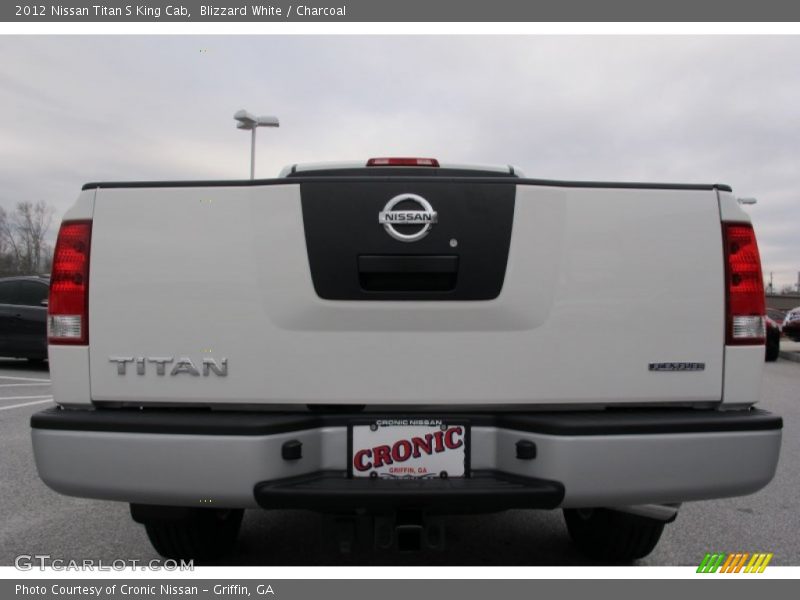 Blizzard White / Charcoal 2012 Nissan Titan S King Cab