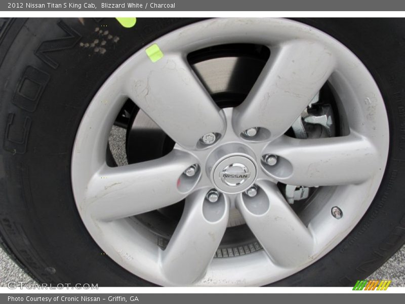 Blizzard White / Charcoal 2012 Nissan Titan S King Cab