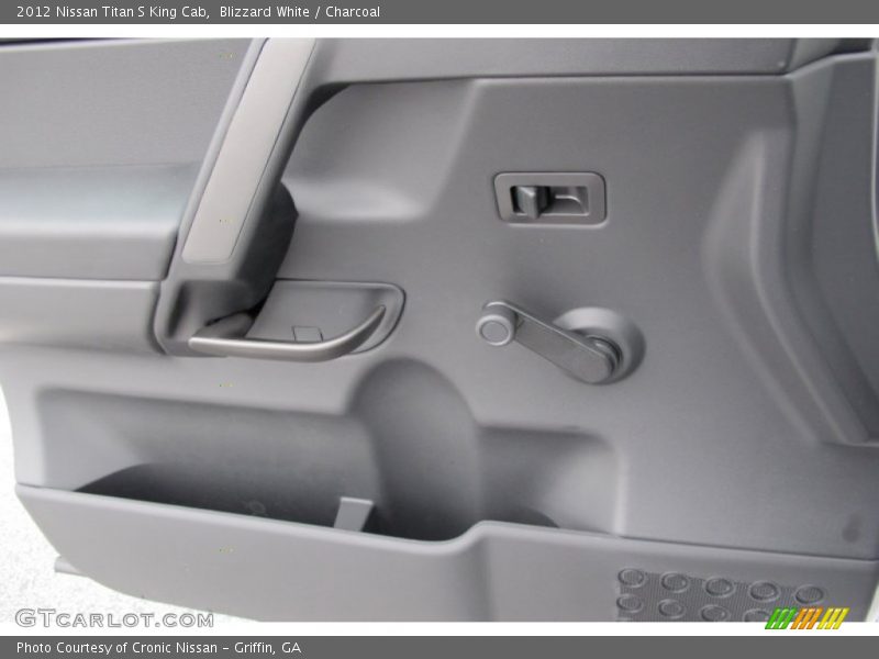 Blizzard White / Charcoal 2012 Nissan Titan S King Cab