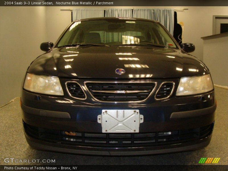 Nocturne Blue Metallic / Parchment 2004 Saab 9-3 Linear Sedan