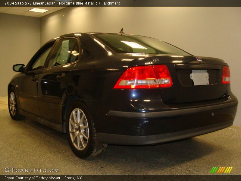 Nocturne Blue Metallic / Parchment 2004 Saab 9-3 Linear Sedan
