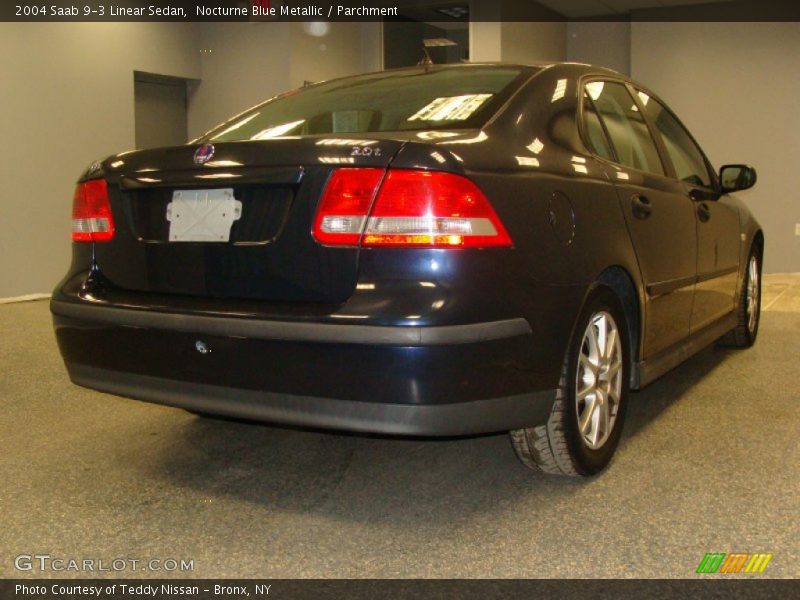 Nocturne Blue Metallic / Parchment 2004 Saab 9-3 Linear Sedan