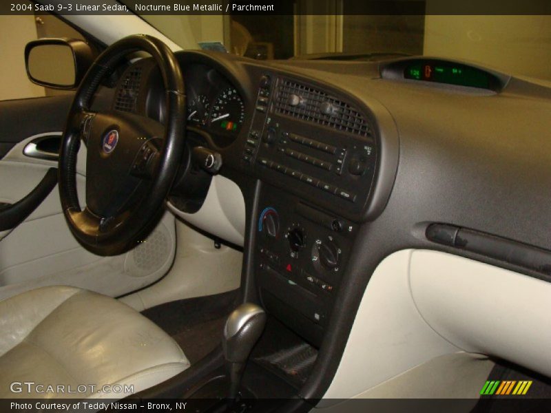Nocturne Blue Metallic / Parchment 2004 Saab 9-3 Linear Sedan