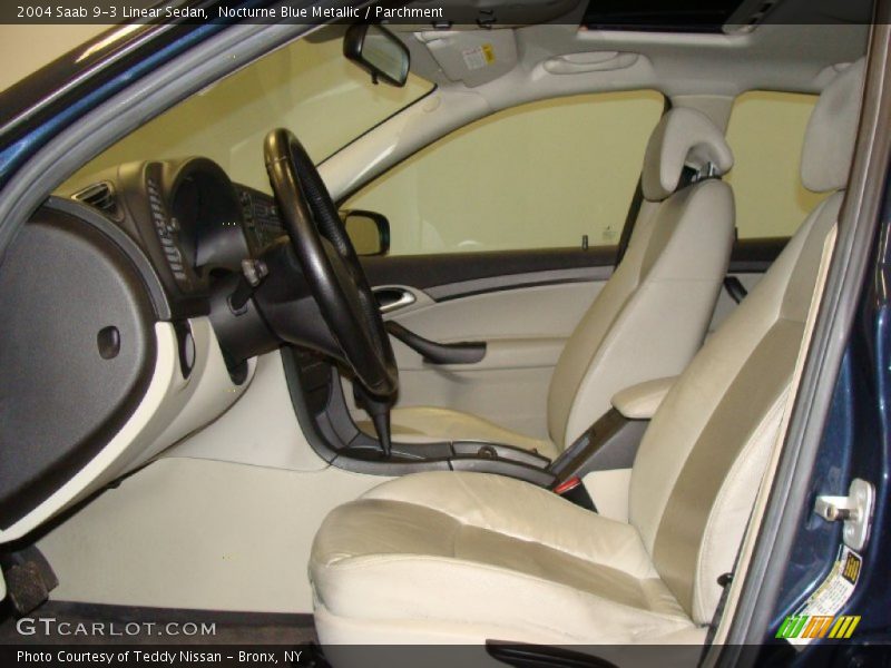 Nocturne Blue Metallic / Parchment 2004 Saab 9-3 Linear Sedan