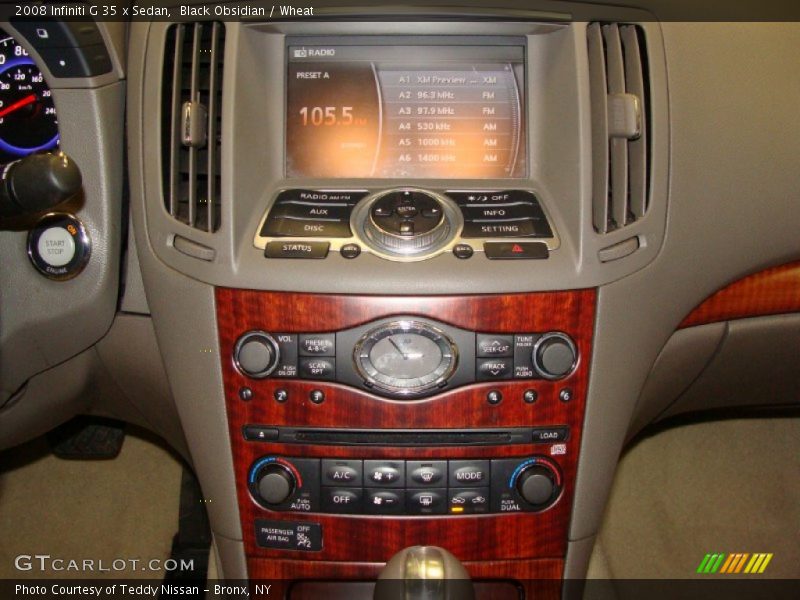 Black Obsidian / Wheat 2008 Infiniti G 35 x Sedan