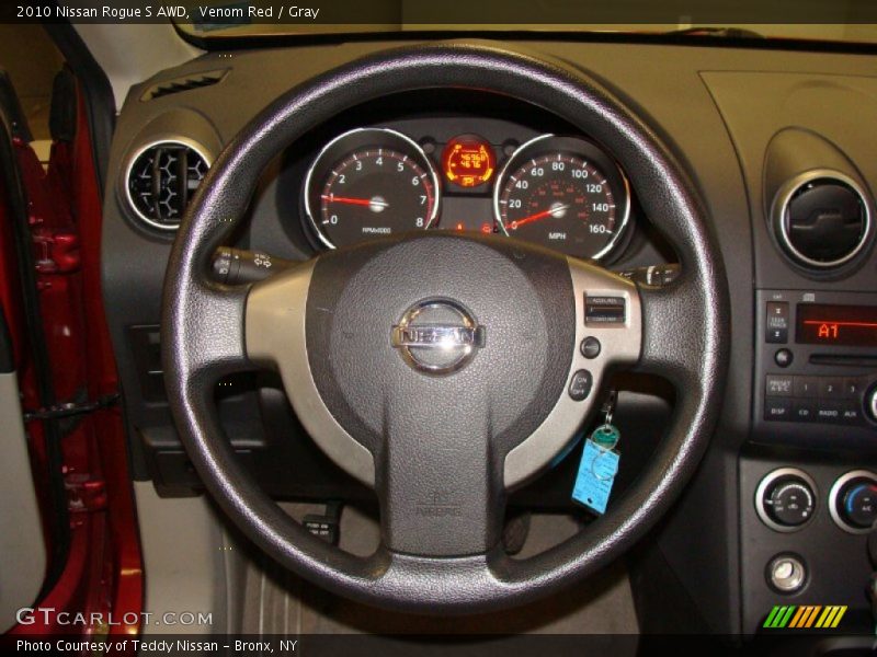 Venom Red / Gray 2010 Nissan Rogue S AWD