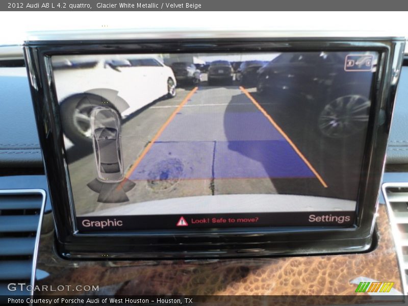 Glacier White Metallic / Velvet Beige 2012 Audi A8 L 4.2 quattro