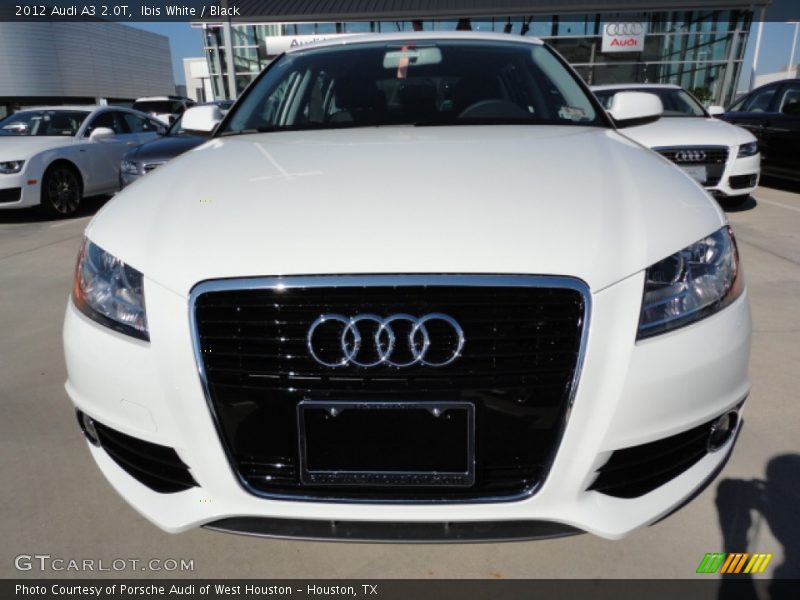 Ibis White / Black 2012 Audi A3 2.0T