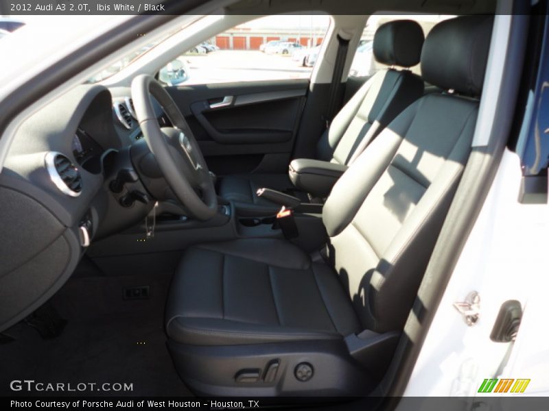 Ibis White / Black 2012 Audi A3 2.0T