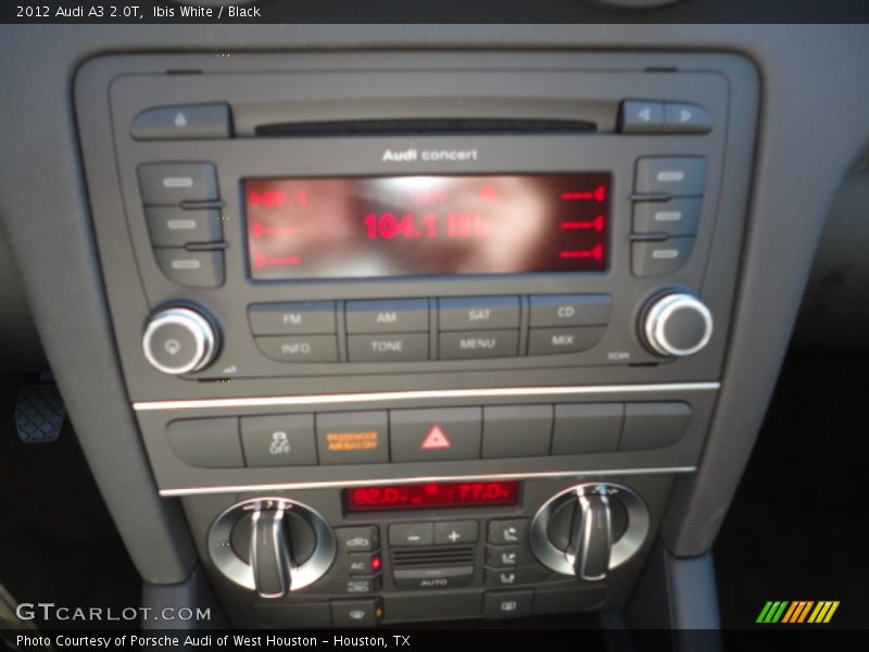 Controls of 2012 A3 2.0T