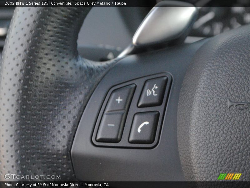 Space Grey Metallic / Taupe 2009 BMW 1 Series 135i Convertible