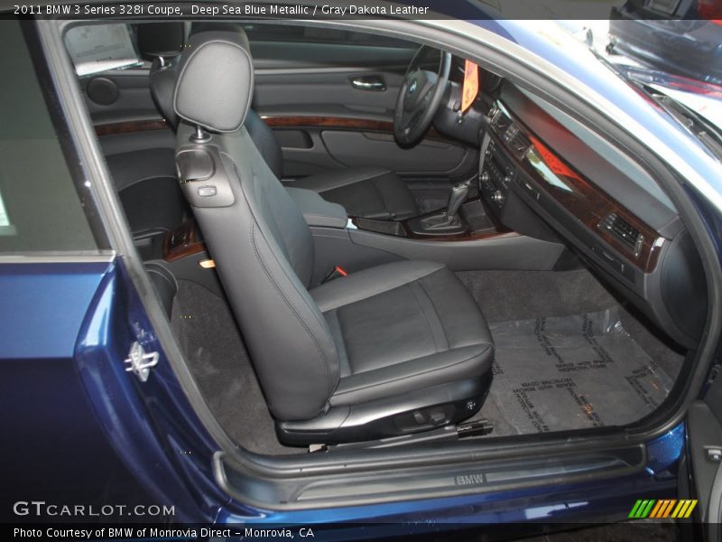 Deep Sea Blue Metallic / Gray Dakota Leather 2011 BMW 3 Series 328i Coupe