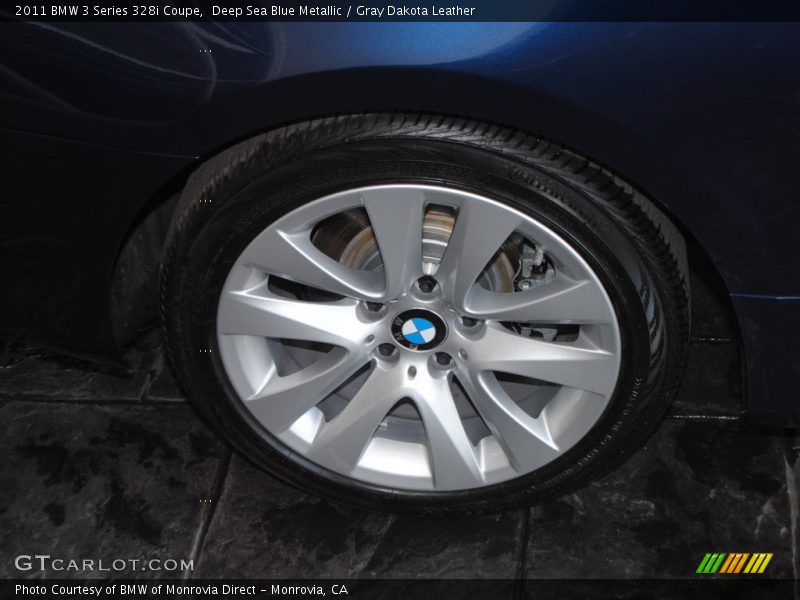 Deep Sea Blue Metallic / Gray Dakota Leather 2011 BMW 3 Series 328i Coupe