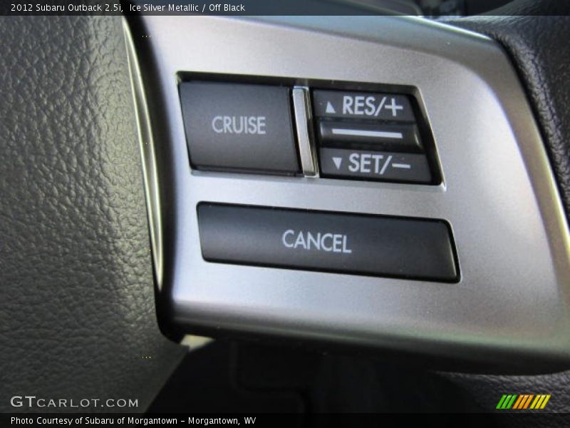 Ice Silver Metallic / Off Black 2012 Subaru Outback 2.5i