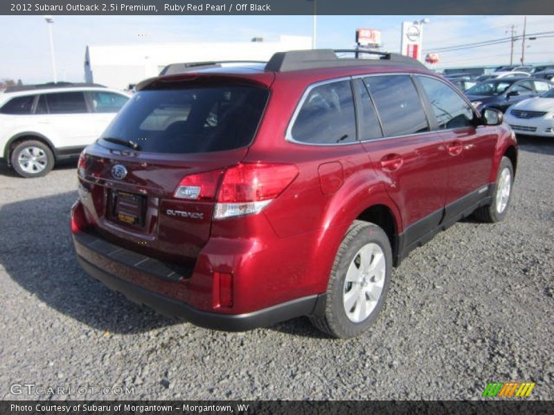 Ruby Red Pearl / Off Black 2012 Subaru Outback 2.5i Premium