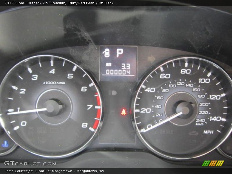 Ruby Red Pearl / Off Black 2012 Subaru Outback 2.5i Premium