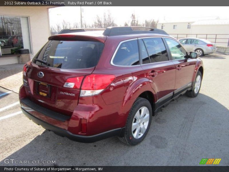 Ruby Red Pearl / Off Black 2012 Subaru Outback 2.5i Premium