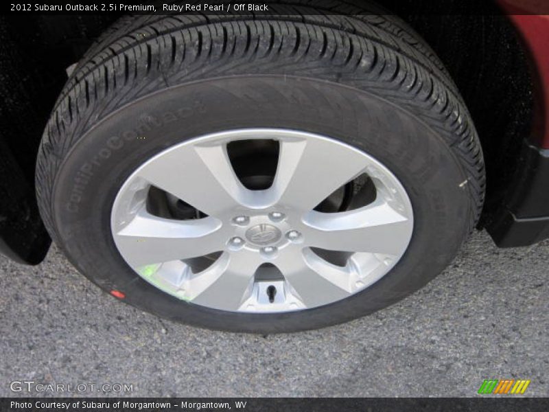 Ruby Red Pearl / Off Black 2012 Subaru Outback 2.5i Premium