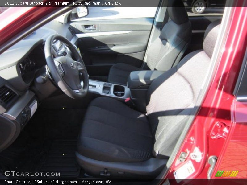 Ruby Red Pearl / Off Black 2012 Subaru Outback 2.5i Premium